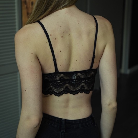 LIANA Lace Bralette -  BLACK - Picture 3 of 4